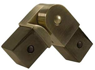 Sento 20/20mm Messing Antik Zusammenstellung Gardinenstangen Erstellen Vorhangstange 1x Eckverbinder