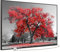 STEINFELD Bild Infrarotheizung mit Thermostat | Made in Germany | viele Motive 350-1200 Watt Rahmen schwarz (900 Watt, 010 Roter Baum)