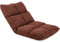 Vitabo Verstellbarer Bodensessel, Loungesessel zum Klappen, Stabiler Bodenstuhl, klappbarer Sessel, freistehend, 105 x 52 x 12 cm ausgeklappt, 57 x 55 x 52 cm aufgerichtet (Braun)