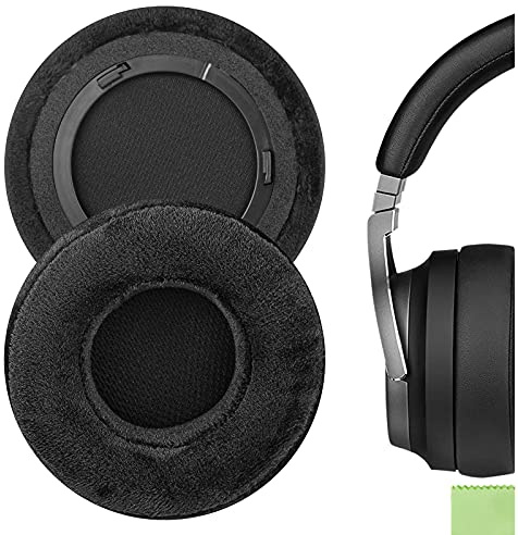 Geekria Komfort Velours Ohrpolster Ersatz für Corsair Virtuoso RGB/Virtuoso Wireless SE/Virtuoso Wireless XT Kopfhörer, Ohrkissen, Reparaturteile (Schwarz)