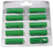 vhbw 10x Universal Duftstäbchen für Staubsauger z.B. kompatibel mit AEG, Miele, Vorwerk, Bosch, Siemens - Deo-Sticks, Waldduft, Grün