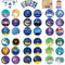 RMMD Eid Mubarak Aufkleber, Ramadan-Aufkleber, 24 Blatt, Ramadan-Kareem-Aufkleber, Laterne, Neuheit, Quran-Geschenke, Heilige Kaaba, Koran, Ramadan-Aufkleber für Ramadan, Mubarak, Partyzubehör,