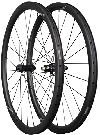 ICAN Aero 35 Disc XDR 1420 g Carbon Rennrad Laufradsatz Scheibenbremse 35 mm Drahtreifen Tubeless Ready S.R.AM XDR 12 Gang Center Lock Thru-Axle