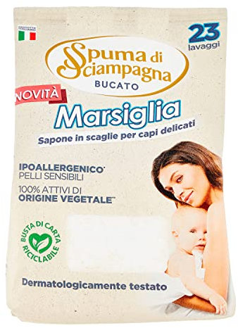Spuma Di Sciampagna Sapone Bucato Scaglie Marsiglia 690gr, 690g