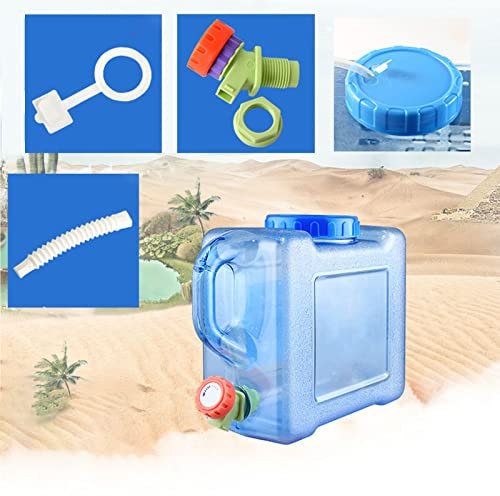 AMZWDMZ Reservoir Eau Camping Car,Qualité Alimentaire Aucune Odeur,Réservoir D Eau en Plastique avec Robinet,Bouteille d'eau Multifonctionnelle Réutilisable,5L