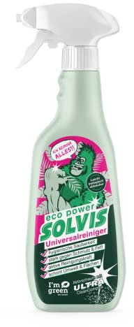 SOLVIS ecoPower Universalreiniger (Sprühflasche 500ml) – kraftvoller Allzweckreiniger, starker Schmutz- und Fettlöser, Putzmittel – umweltfreundlich, Reinigungsmittel, Küchenreiniger, hygienisch