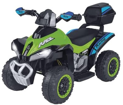 Spidko Quad Elettrico per Bambini 6V 4,5AH MOTORE 1X15W VERDE