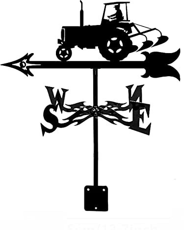 HAIKANGSHOP Girouette De Tracteur, Girouette De Toit en Métal, Outil De Mesure De La Direction du Vent en Fer, for Jardin, Toit, Ferme, Décoration Extérieure De Grange