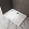 Shower Walk in Enclosure Base White Rectangle Shower Stone Tray 1700X760MM Include Waste Trap