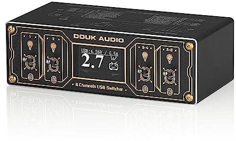 Mini 6-Port USB Charger HUB Mini USB Power Splitter 25W Desktop USB Docking Station (USB Docking Station)