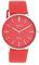 Oozoo Vintage Damen Uhr Chili Pepper/Silber - Armbanduhr Damen mit 20mm Lederarmband - Analog Damenuhr in rund C20324
