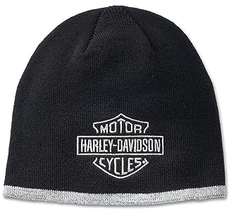 HARLEY-DAVIDSON Bar & Shield Knit Beanie Black Beauty Mütze