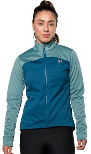 PEARL IZUMI Damen Quest AmFIB Jacke, winddicht & wasserdicht, Fahrradjacke, entspannte Passform, reflektierende Elemente, Arctic/Nightfall, Small