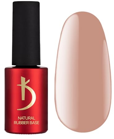K Professional - Natural Rubber Base Gel - Dark Beige - Base Coat UV LED -15ml- Unterlack - Nagellack - Nackt Farben - Gel Nägel Lang Anhaltende - UV Nagellack