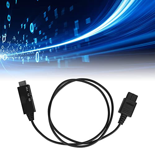 Gigicial Adaptateur HD-MI pour Adaptateur N64 à Utiliser avec Les Consoles SFC, N64, Un Simple Câble Convertisseur Plug & Play, Sortie De Signal Vidéo