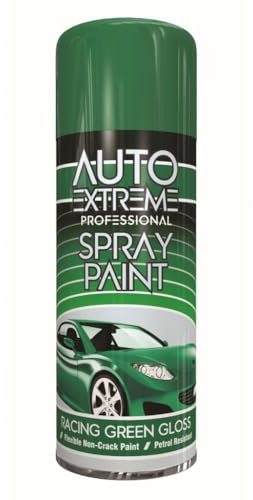 Inspired Essentials - Aerosol Spray Paint 400ml for Cars, Bikes, Vans, Metal, Wood - Professional Quality, Perfect Finish (1, Racing Green Gloss)