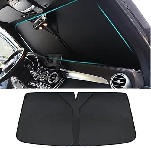 fengSUOM Coche Parasol La Ventana Delantera del para Audi A4 Avant 2000-2005, ProteccióN UV Plegable FáCil Instalar Y Almacenar Accesorios
