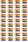 Aufkleber: 25x15 mm, 36 Stück - Flagge - Inclusive Pride - LGBTQ - für Auto, Laptop und mehr