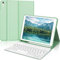 IVEOPPE for iPad 6th Generation 2018 Case Keyboard | Keyboard for iPad 5th Generation 2017/ Pro 2016/ Air 2/1- UK Layout Detachable Bluetooth Keypad, Case with Pencil Holder- Green