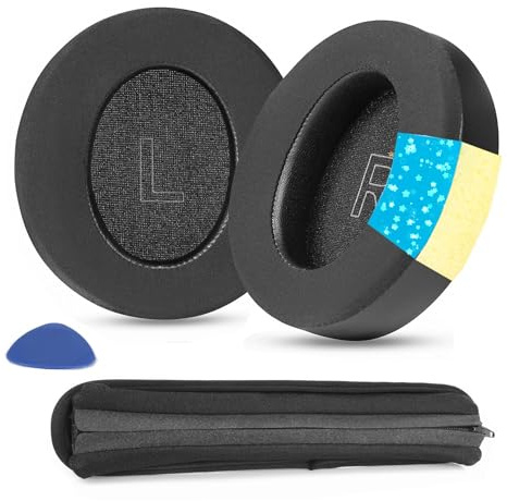TaiZiChangQin Life Q30 / Q35 BT Kühlendes Gel Ersatz-Ohrpolster, kompatibel mit Anker Soundcore Life Q30 / Q35 BT Q35 Bluetooth-Kopfhörern, Kopfbandabdeckungs-Set