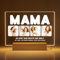 Greatminer Personalisierte Lampe mit Foto und Widmung - Muttertagsgeschenke für Mama - Mama Geschenk - Geburtstagsgeschenk - Acrylglas 18x14 cm mit optionalem LED-Sockel