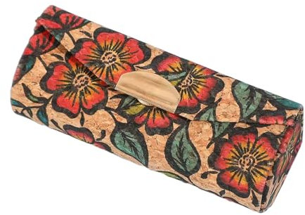 BaronHong Lippenstift-Organizer für Damen im Retro-chinesischen Stil, faltbar, elegantes Design, tragbar, mit Spiegel, versiegelt gegen Feuchtigkeit und Staub (D, M)