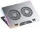 Kayfg F36 Gaming Laptop Cooling Pad con Luci RGB, Display LCD, 7 Angoli Regolabili, 2 Porte USB per Laptop da 11-17,3 Pollici A