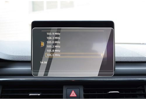 Ygjuetd Auto Armaturenbrett Bildschirmschutz,Touch Full Screen Tempered Film,Auto Bildschirm Zubehör,für Audi A4 B9 2016 2017 2018 2019