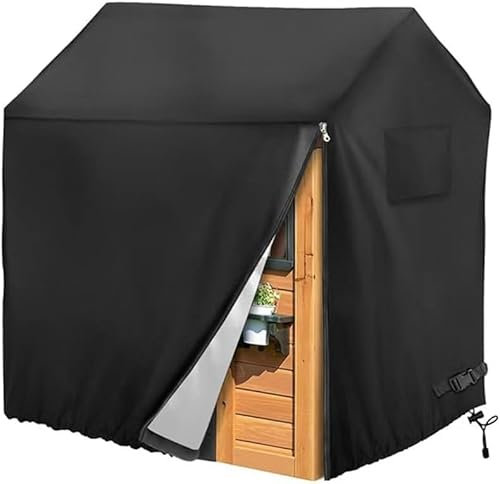 Daaxing 210D Oxford Cloth Outdoor Children's Playhouse Cover, For Children's Play House And Waterproof Sun Protection Protective Cover (110*120*140CM)