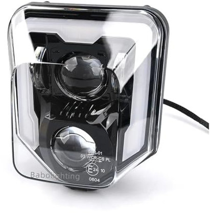 ZHANGZHENGYAO Motorrad Scheinwerfer Für Für 701 Für Enduro Für SuperMoto Für 501 Für 300 Für 350 Für 250 Scheinwerfer Frontscheinwerfer