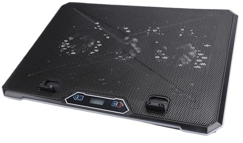 Yechiry Gaming Laptop Cooling Pad, 12-19 Inch Laptop Cooler, 5 Speed Fan 8-Level Height Adjustable RGB Pad with 2 USB Ports & 3C Adapter (13 Fans)
