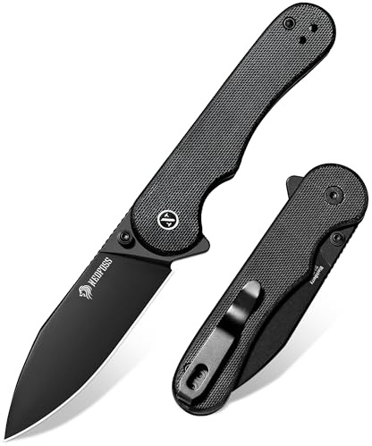 NedFoss BLACKBERRY Einhandmesser, D2 Stahl Slipjoint Klappmesser mit G10 Griff, Legales Taschenmesser 42a konform, EDC Messer für den Alltag, Sammlung & Geschenk