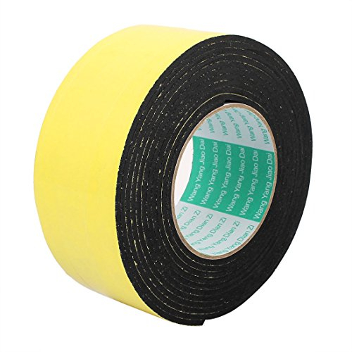 sourcing map Einseitiges stoßfestes Schaumstoffband Klebeband Schwamm Band 60mm breit x 4M Länge