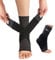 ABIRAM Foot Sleeve (Pair) with Compression Wrap, Ankle Brace For Arch, Ankle Support, Football, Basketball, Volleyball, Running