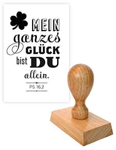 Stempel: Mein ganzes Glück bist du allein. (Ps 16,2)