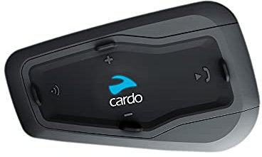 Cardo FRC1P101 FREECOM 1 Plus a 2 Vie Motocicletta Sistema Di Comunicazione Bluetooth Auricolare - Nero, 2 Doppio