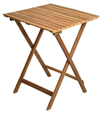 ESTEXO Balkontisch Klapptisch Holztisch 60x60x72 cm Gartentisch Tisch Akazienholz Holz klappbar