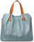 DIRRONA Retro Echtes Leder Umhängetasche Bag Damen Handtasche Groß Kapazität Beiläufig Schultertasche Abnehmbare Innentasche Tragetasche Blau