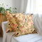 Encasa Homes Dekorative Kissenbedeckung 16x16 (40x40 cm) - Blassgoldene Vögel - Digital gedrucktes Blumenkissen für Stuhl, Sitz, Bett, Büro und Haus (2)
