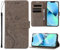 ANSHOW for iPhone 12 Case Wallet with Wrist Strap, iPhone 12 Pro Case, with Screen Protector, Flip Leather Case with Cards Holder Phone Case with Kickstand Cover for iPhone 12/12 Pro, Gray