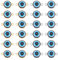 UNICRAFTALE 60 Stk 2 Farben Evil Eye Connector Charms Blue Resin Eye Link Charms Mit 304 Edelstahl Double Loop 13.5 mm Connector Anhänger Ohrring Anhänger Armband Anhänger Für Die Schmuckherstellung