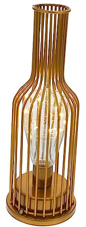 DOITOOL LED-Tischlampe 1 Stück Led-Lampe Aus Eisen Nachttisch-Dekoration Retro-Tischlampe Vintage-Dekoration Für Zuhause Metalldraht Nachttischlampe Kinderzimmerlampe Nachttisch-Leselampe