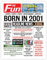 Stuff4 Poster zum 23. Geburtstag, ungerahmt – Born in 2001 Zeitung – Happy 23. Geburtstag Geschenke für Männer und Frauen, Vintage-Retro-Zurück im Jahr 2001, 20,3 x 25,4 cm, 23. Geburtstag,