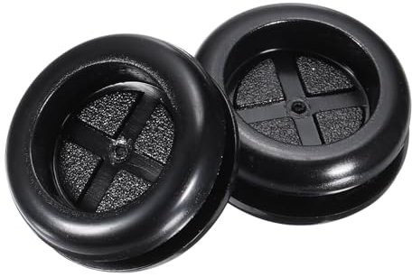 QUARKZMAN Pasacables de Goma Redondo de Doble Cara, Diámetro de Montaje de 16 mm, Diámetro Interior de 14 mm para Protección de Cables, 8 Unidades