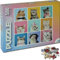 Universal Castle 500 Teile Quadratisch Jigsaw Puzzle für Erwachsene und Kinder Pop Art Haustier Tiere Thema Katze und Hund Klassische Puzzle Spielzeug (Cats)