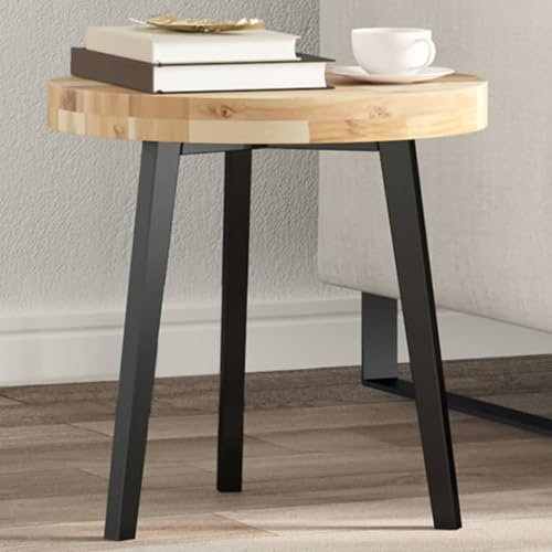Juroupi Tischplatte Rund Ø40x4 cm Tabletop Holzlatten Schreibtischplatte Massivholzplatte Tischplatte Massivholz Akazie - 4008688