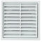 Grille de ventilation carrée avec filet de protection et vis incluses Grille d'aération en plastique Grille d'aération pour intérieur et extérieur 100 mm