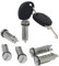 Vinciann Sei Cilindretti nottolini serratura portiere con due chiavi compatibile con codici 2996076 2996075 2992551 2991727 adatto a Daily IV 06-12
