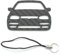 BlackStuff Porte-clés en fibre de carbone avec cordon compatible avec Golf GTI Mk3 1991-1997 CF-850, Noir, S, Noir , S