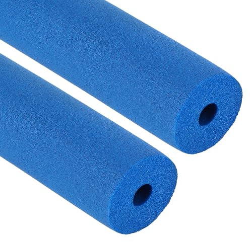 PATIKIL 3/8 (10mm) ID x 6.6Ft x 0.59 Rohrisolierung, 2 Stück Gummischaum Winter Frostschutzrohr Brandschutz für Wasser, Klimaanlagen, Industrierohre, Blau